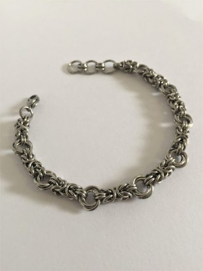 Stainless Steel Byzantine Love Knot Bracelet