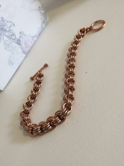 Copper 3 in 3 Chain Bracelet