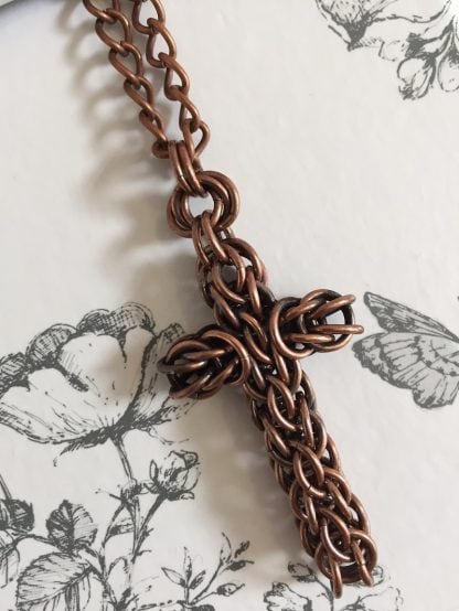 Dark Copper Cross Pendant