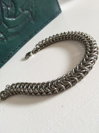 steel box chain bracelet