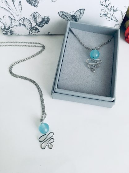 Aquamarine Gemstone Necklace