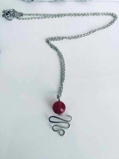 Red Ruby Gemstone Necklace