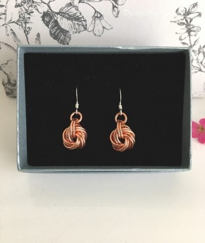 copper-infinity-love-knot-earrings