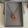 copper love knot Necklace