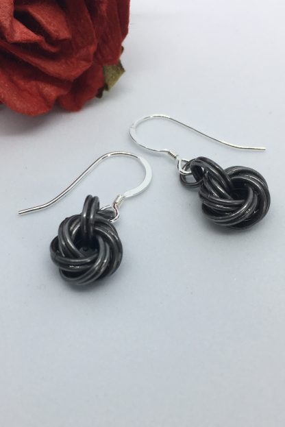 Antique-Black-Iron-Infinity-Knot-Earrings