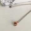 Copper-Silver-Infinity-Knot-necklace