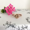 Bronze Rose Swirl Wire Wrapped Ring