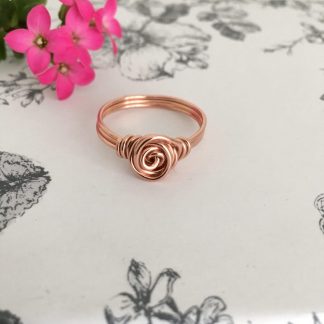 Copper-rose-swirl-wire-wrapped-ring