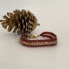 Red Gold and Salmon Peach Beaded Bracelet for Women - Image 4