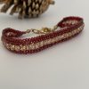 Red-Gold-Herringbone-Bracelet