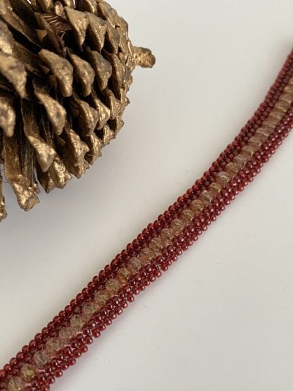 Red-Gold-Herringbone-Bracelet