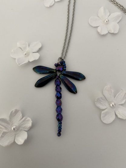 petrol-blue-iris-dragonfly-pendant-necklace