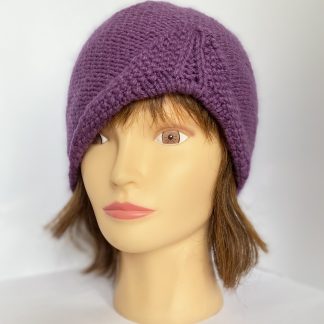purple-mulberry-turban-style-beanie-hat-hand-knit