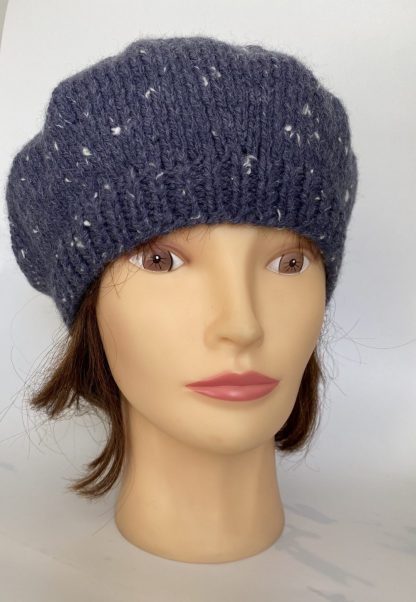 Airforce-blue-classic-knitted-beret