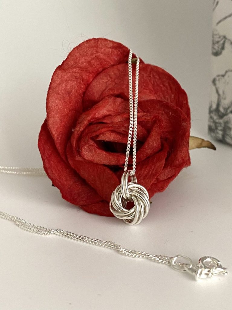 Sterling Silver Forever Knot Necklace By Martha Jackson Sterling Silver |  notonthehighstreet.com
