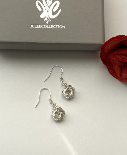 Sterling-silver-rosette-swirl-Earrings
