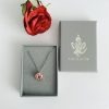 Rose-Gold-Love-Knot-Rosette-Swirl-Pendant-Charm_necklace