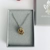 Brass-Love-Knot-Rosette-Swirl-Pendant-Necklace