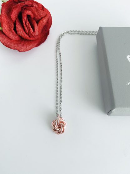 Rose-Gold-Love-Knot-Rosette-Swirl-Pendant-Charm_necklace