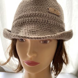 Cotton Crochet Fedora Hat