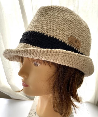 Natural Crochet Fedor Hat