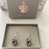 Stainless Steel Rosette Swirl Earrings