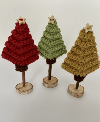 Mini Christmas Trees on Stand