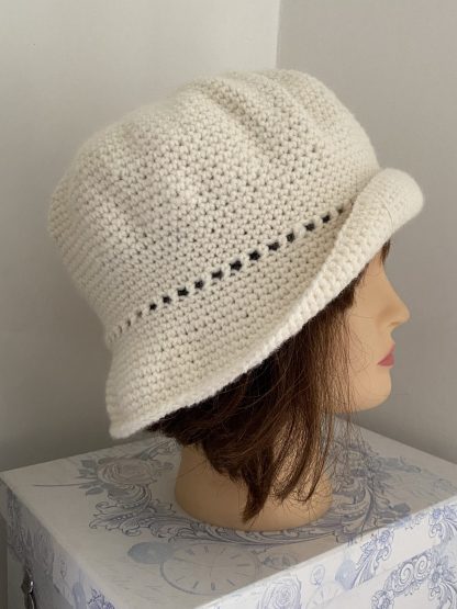 1920s Crochet Cloche - Off White
