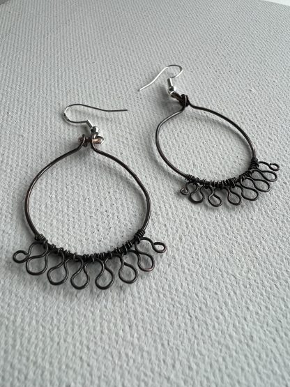 Copper-Hoop-Earrings-With-Swirl