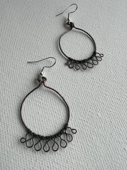 Copper-Hoop-Earrings-With-Swirl