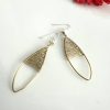 Brass Oval Shaped Earrings