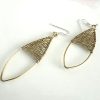 Brass Oval Shaped Earrings