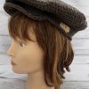 Women's Crochet Newsboy Peak Hat