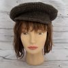 Women's Crochet Newsboy Peak Hat