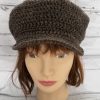 Women's Crochet Newsboy Peak Hat